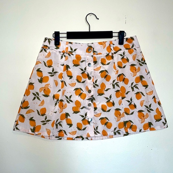 Cider Dresses & Skirts - Cider | Oranges Button Down A-Line Mini Skirt